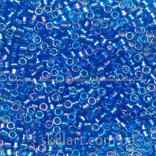 Бисер DB-1250 Miyuki Delica Beads 11/0 (прозрачный, синий)